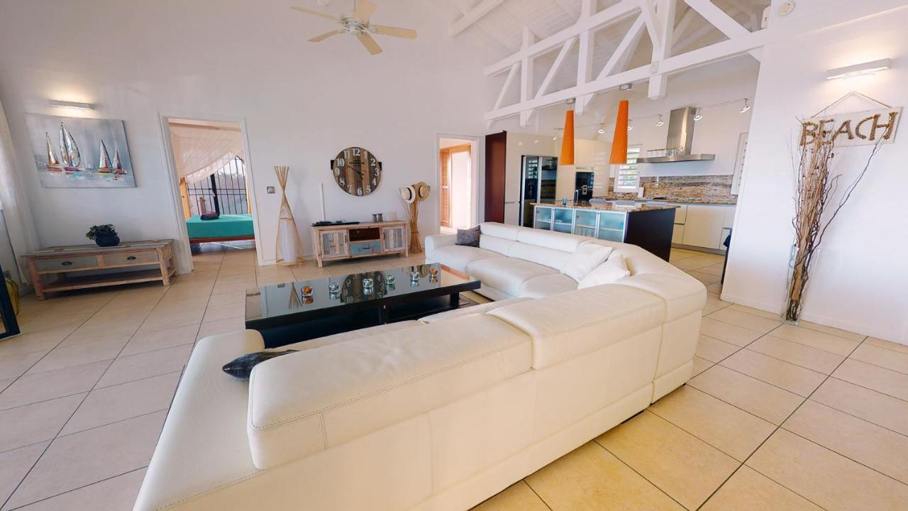 Villa Deluxe L'Hacienda Villa Vue Mer 180 Piscine Jacuzzi Proche Plage Marina Golf Pointe Des Chateaux Et Casino Jardin Clos Voyage Durable Saint-Francois  Exterior foto