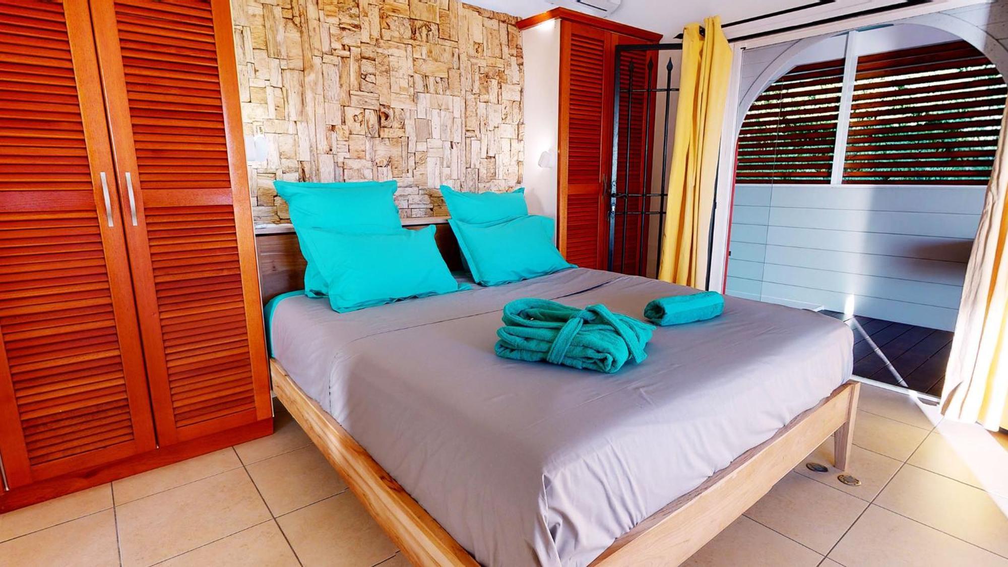 Villa Deluxe L'Hacienda Villa Vue Mer 180 Piscine Jacuzzi Proche Plage Marina Golf Pointe Des Chateaux Et Casino Jardin Clos Voyage Durable Saint-Francois  Quarto foto