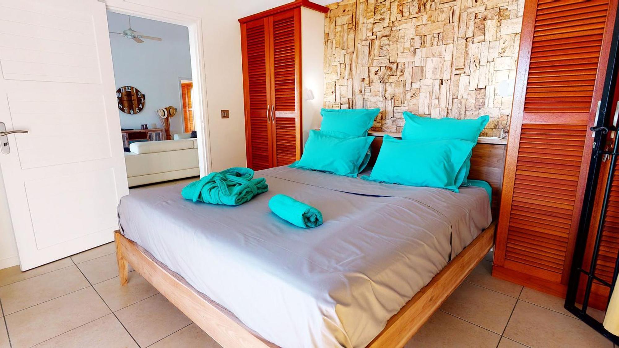 Villa Deluxe L'Hacienda Villa Vue Mer 180 Piscine Jacuzzi Proche Plage Marina Golf Pointe Des Chateaux Et Casino Jardin Clos Voyage Durable Saint-Francois  Quarto foto