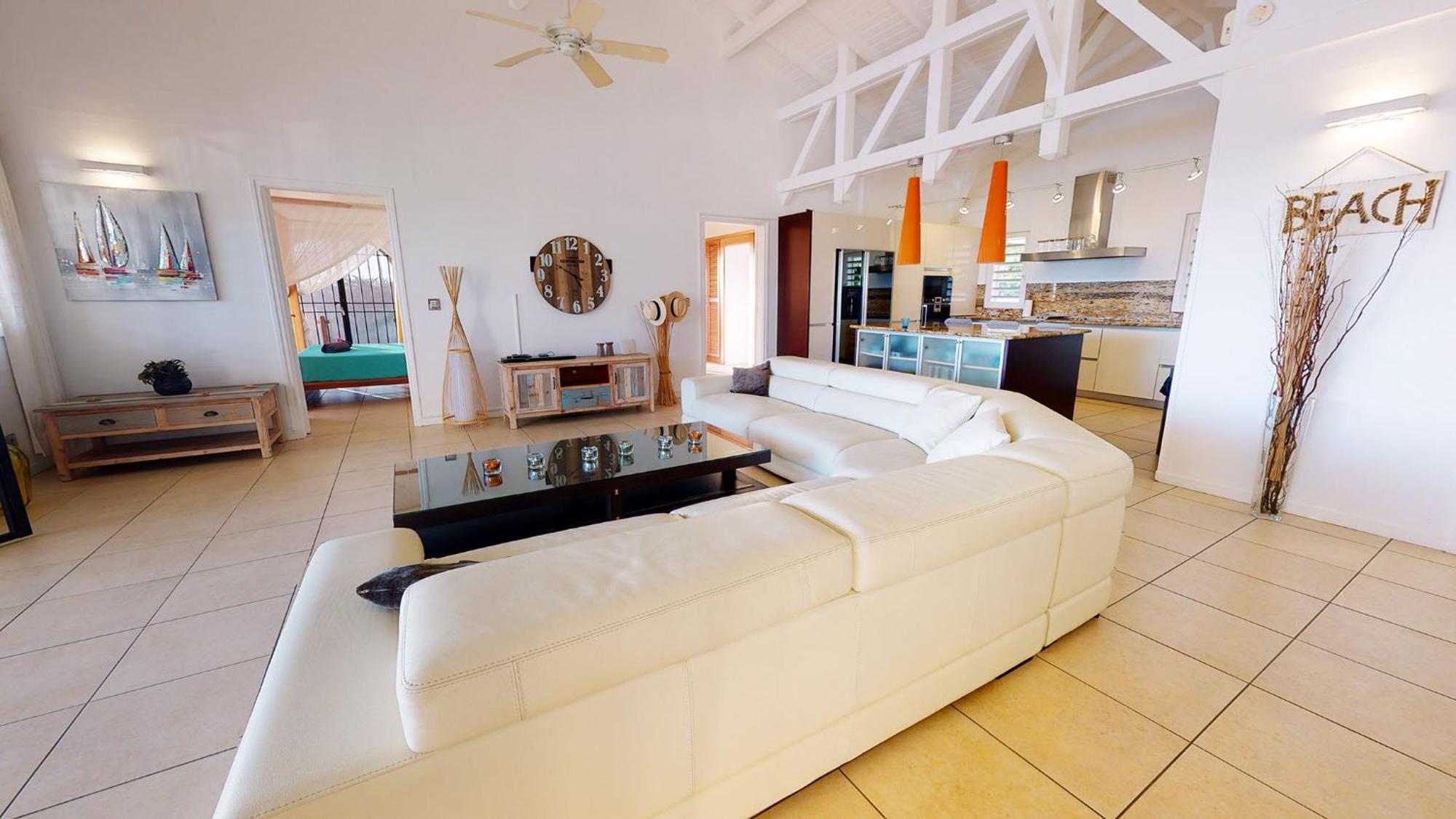 Villa Deluxe L'Hacienda Villa Vue Mer 180 Piscine Jacuzzi Proche Plage Marina Golf Pointe Des Chateaux Et Casino Jardin Clos Voyage Durable Saint-Francois  Quarto foto