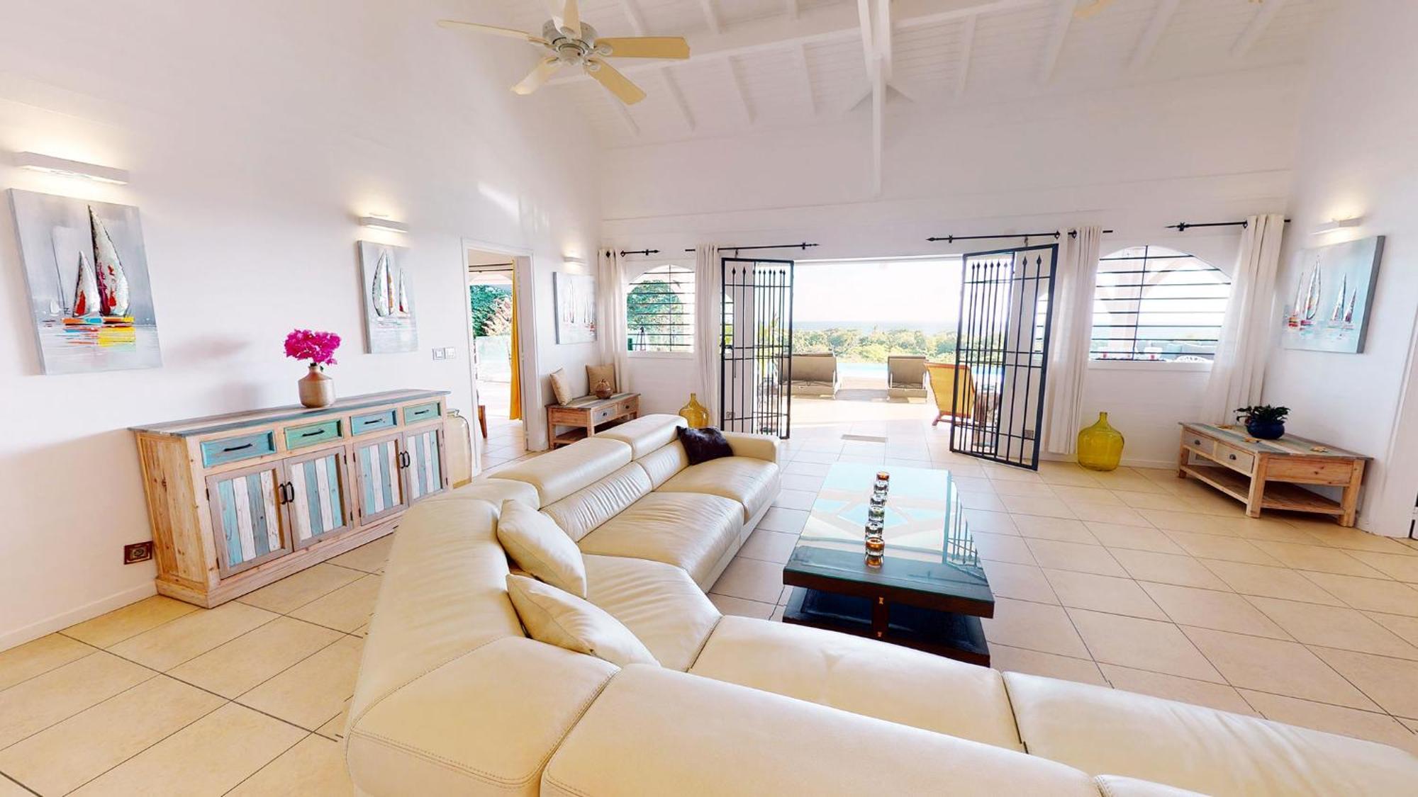 Villa Deluxe L'Hacienda Villa Vue Mer 180 Piscine Jacuzzi Proche Plage Marina Golf Pointe Des Chateaux Et Casino Jardin Clos Voyage Durable Saint-Francois  Quarto foto