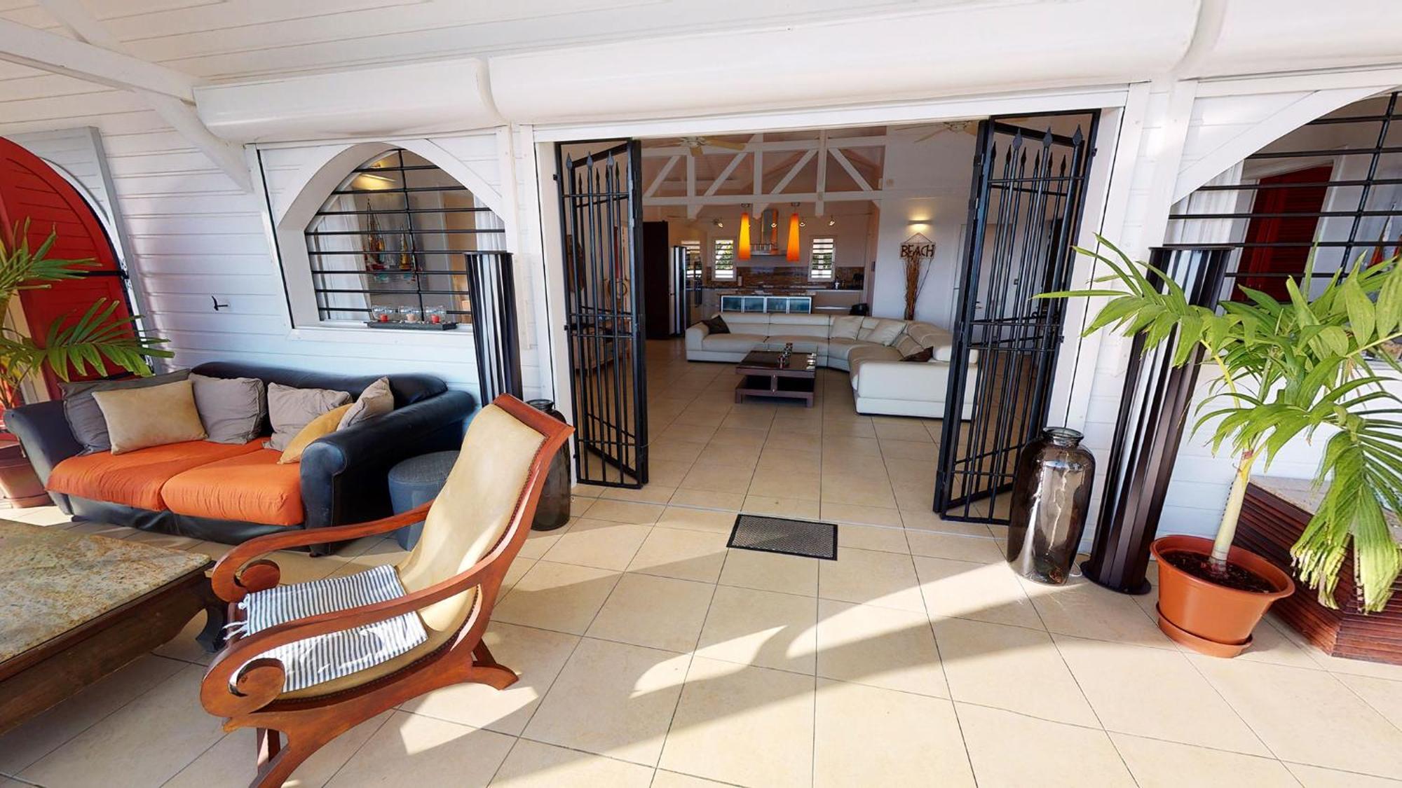 Villa Deluxe L'Hacienda Villa Vue Mer 180 Piscine Jacuzzi Proche Plage Marina Golf Pointe Des Chateaux Et Casino Jardin Clos Voyage Durable Saint-Francois  Quarto foto
